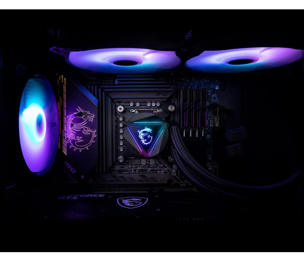 MSI MAG Core Liquid 280R 2x140mm - 662670 - zdjęcie